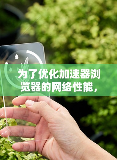 为了优化加速器浏览器的网络性能，可以从以下几个方面进行调整和优化